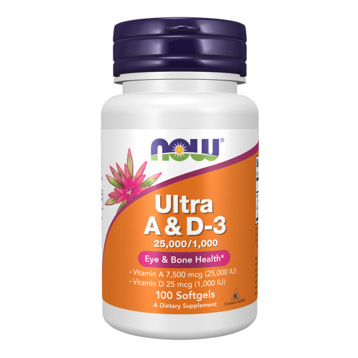 NOW Foods Ultra A & D-3 25,000/1,000 - 100 Softgels