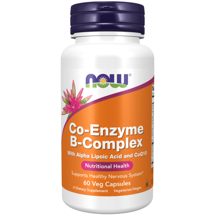 NOW Foods Co-Enzyme B-Complex - 60 Veg Capsules