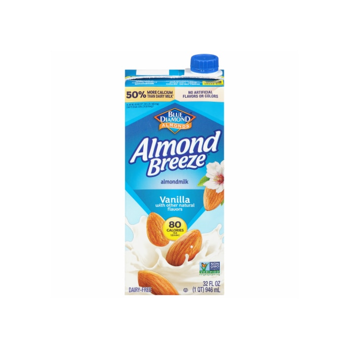 Blue Diamond Almond Breeze Vanilla Almond Milk - Front view