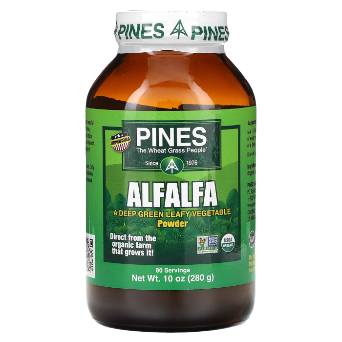 Pines International, Alfalfa Powder - Front view