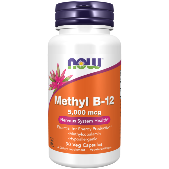 NOW Foods Methyl B-12 5000 mcg - 90 Veg Capsules