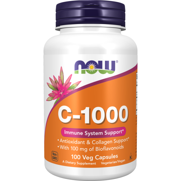 NOW Foods Vitamin C-1000 - 100 Veg Capsules