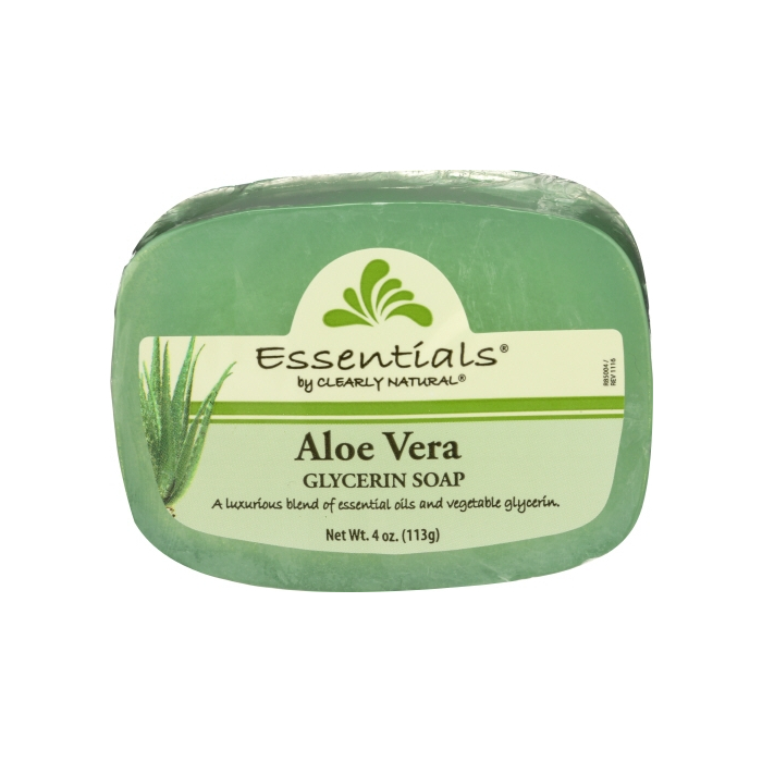 Clearly Natural Aloe Vera Glycerite Bar Soap, 4 oz.