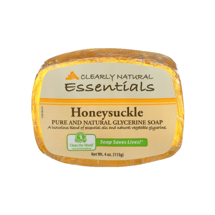 Clearly Natural Honeysuckle Glycerite Bar Soap, 4 oz.