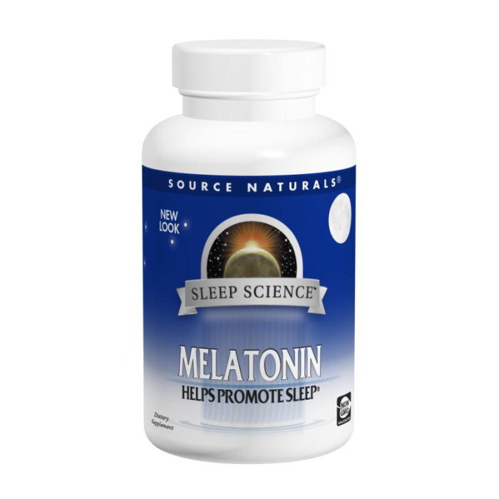 Source Naturals Orange Flavor Melatonin 1 mg, 100 Lozenges