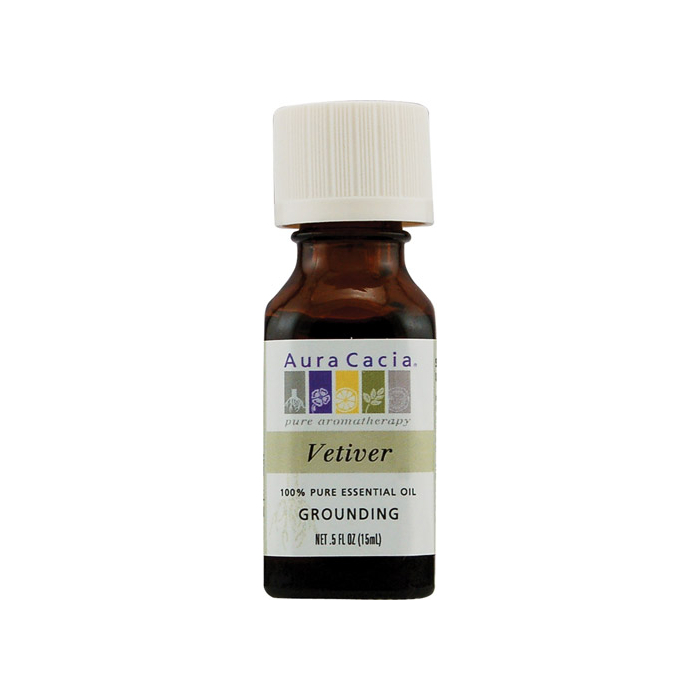 Aura Cacia Vetiver Essential Oil, .5 fl. oz.