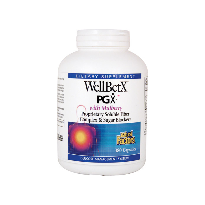 Natural Factors WellBetX PGX with Mulberry,  180 Vcaps