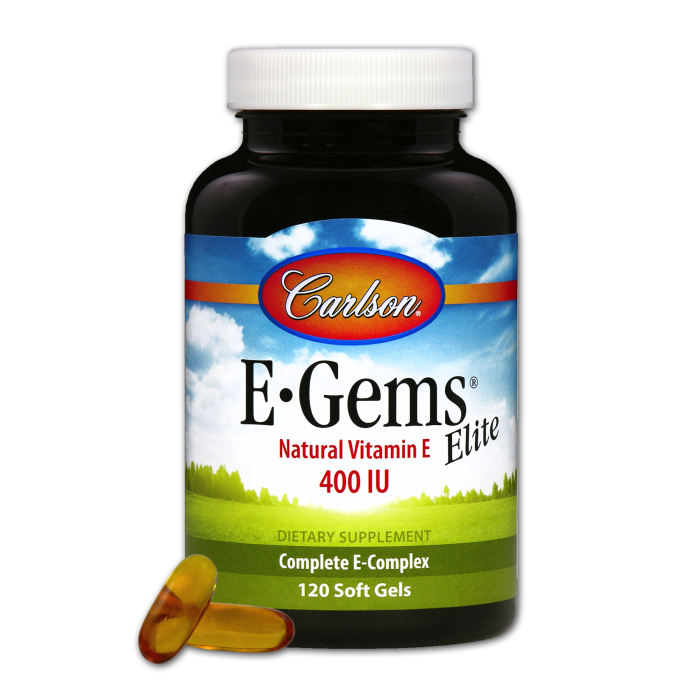 Carlson E-Gems Elite 400 IU, 120 Softgels