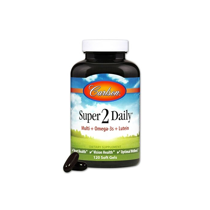 Carlson Super 2 Daily Multi, 120 Softgels 