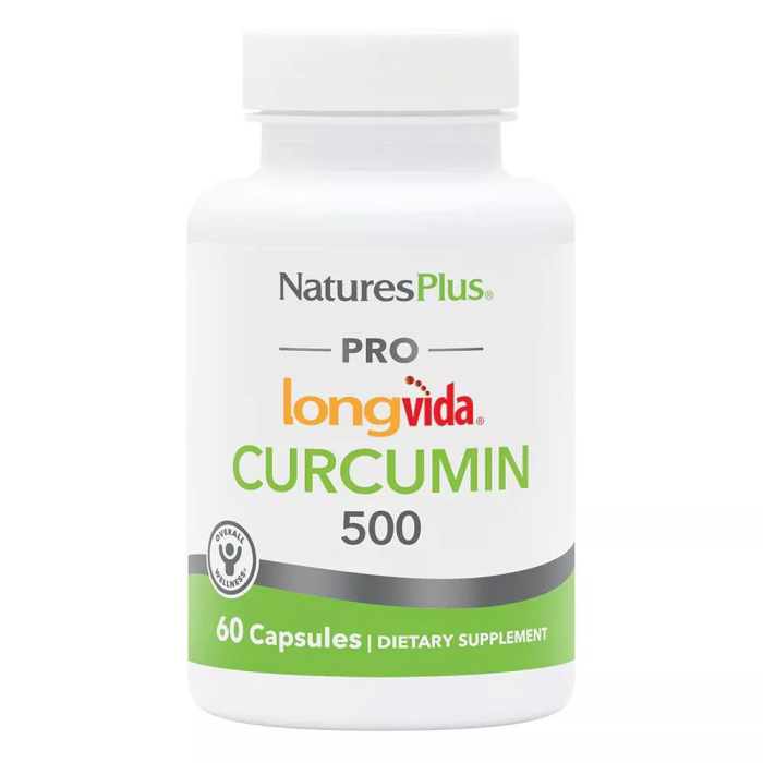 Nature's Plus Pro Longvida Curcumin 500mg - Front view