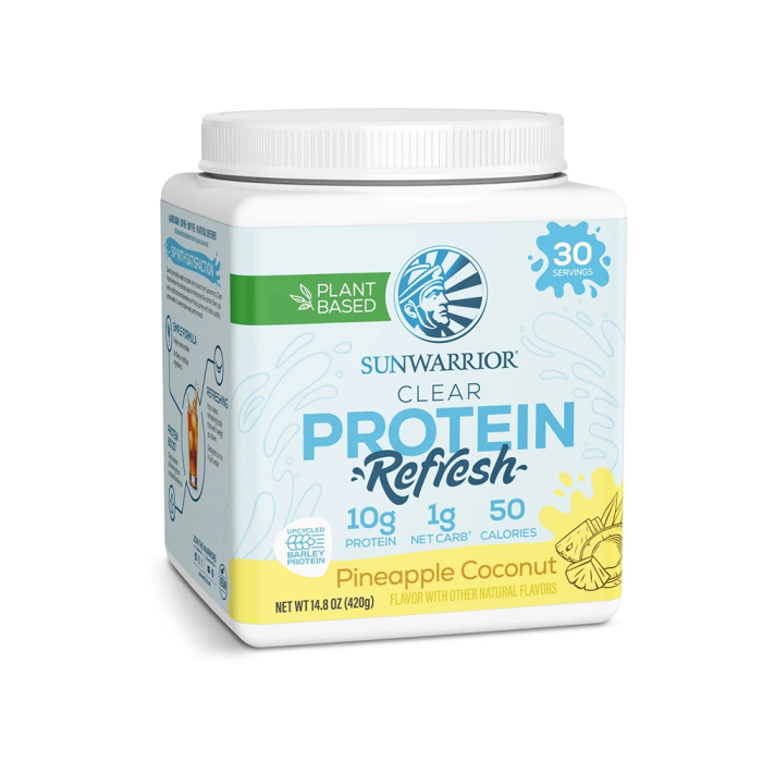 Sunwarrior Clear Protein Refresh Pineapple Coconut - Front view