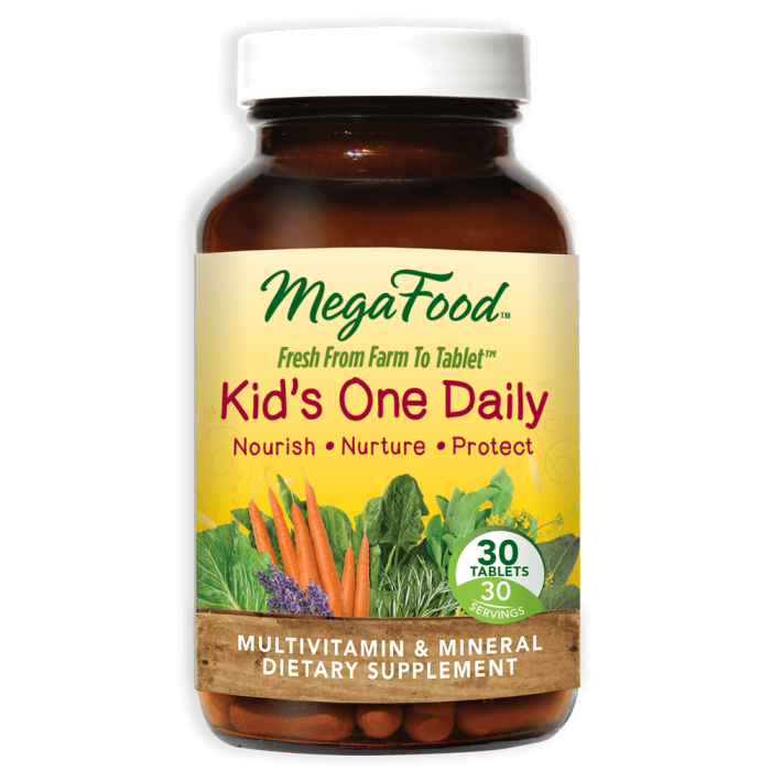 MegaFood Kid's One Daily Multivitamin, 30 Tablets