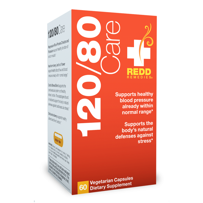 Redd Remedies 120/80 Care, 60 Capsules