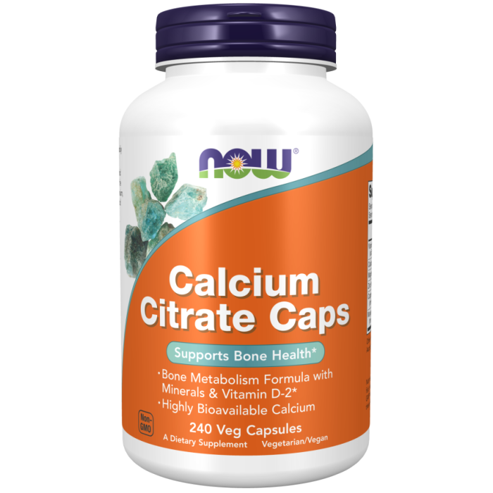 NOW Foods Calcium Citrate - 240 Veg Capsules