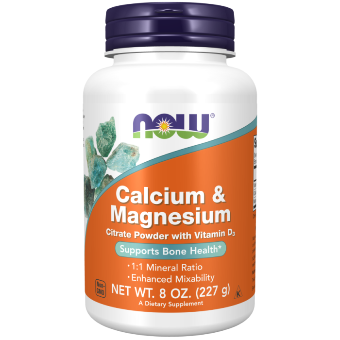 NOW Foods Calcium & Magnesium Powder - 8 oz.