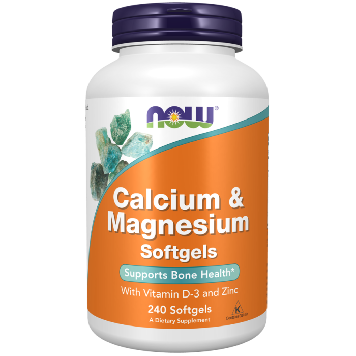 NOW Foods Calcium & Magnesium - 240 Softgels