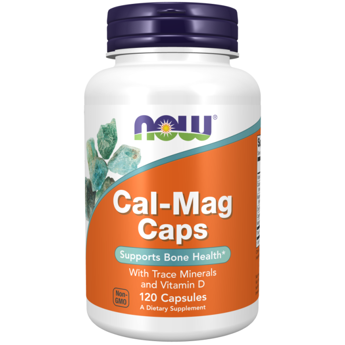 NOW Foods Cal-Mag Caps - 120 Veg Capsules