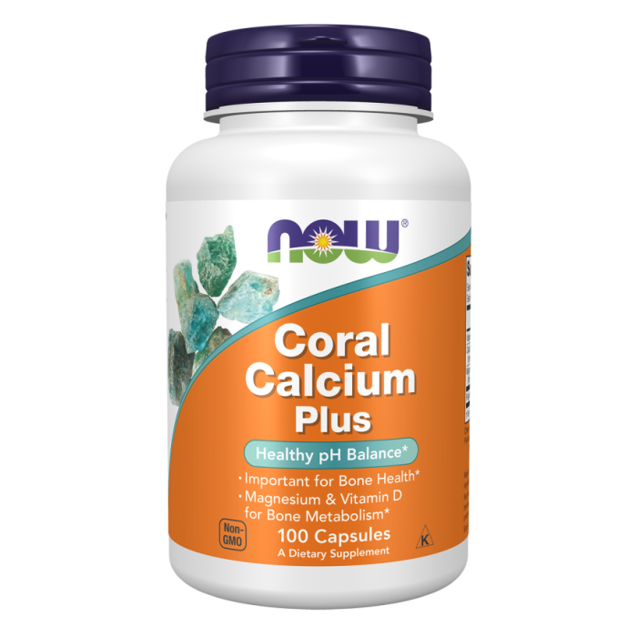 NOW Foods Coral Calcium Plus - 100 Capsules