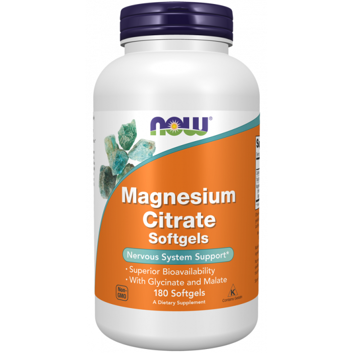 NOW Foods Magnesium Citrate - 180 Softgels