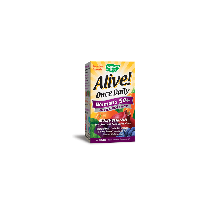 Nature's Way Alive Once Daily Women's 50+ Ultra Potency Multivitamin, 60 Tablets