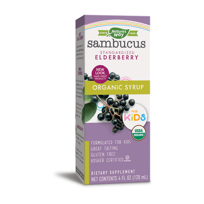 Nature's Way Organic Sambucus Elderberry for Kids, 4 fl. oz.