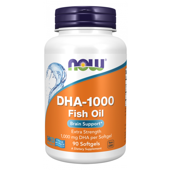 NOW Foods DHA-1000 Fish Oil, Extra Strength - 90 Softgels