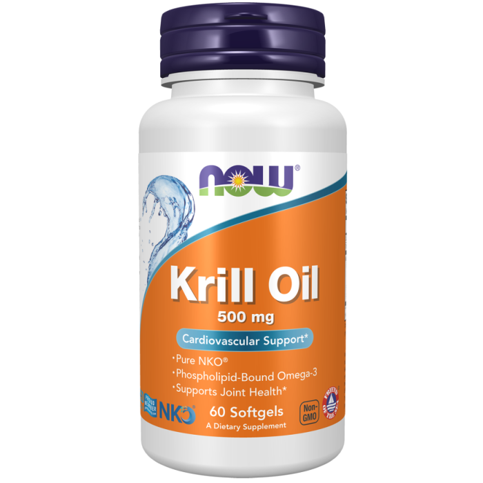 NOW Foods Krill Oil 500 mg - 60 Softgels