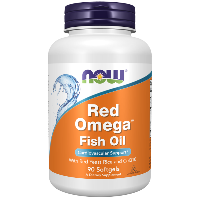 NOW Foods Red Omega™ Fish Oil - 90 Softgels