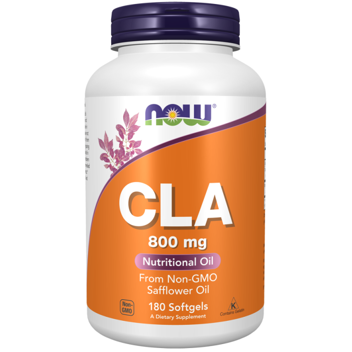 NOW Foods CLA (Conjugated Linoleic Acid) 800 mg - 180 Softgels