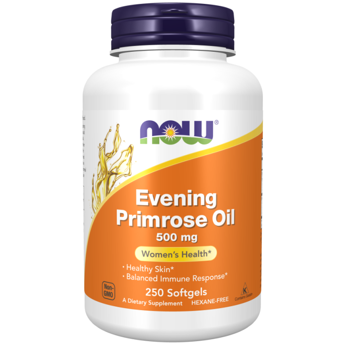 NOW Foods Evening Primrose Oil 500 mg - 250 Softgels