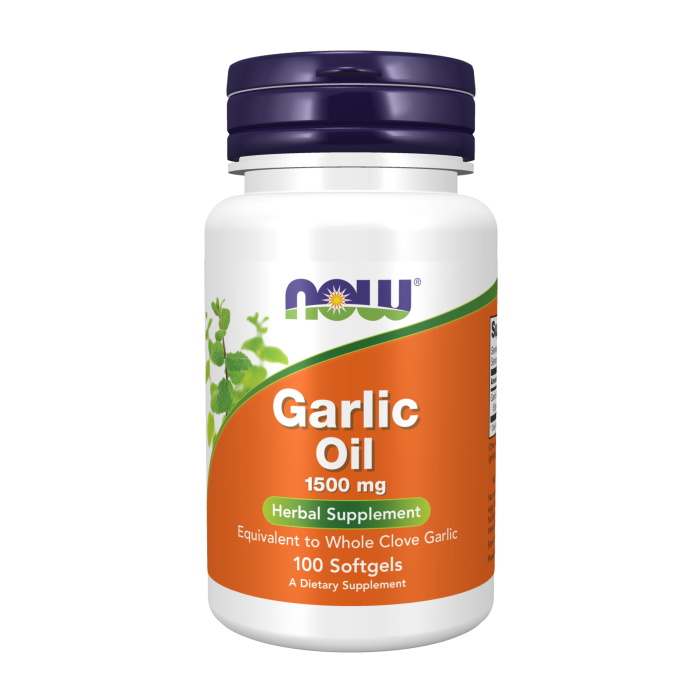 NOW Foods Garlic Oil 1500 mg - 100 Softgels