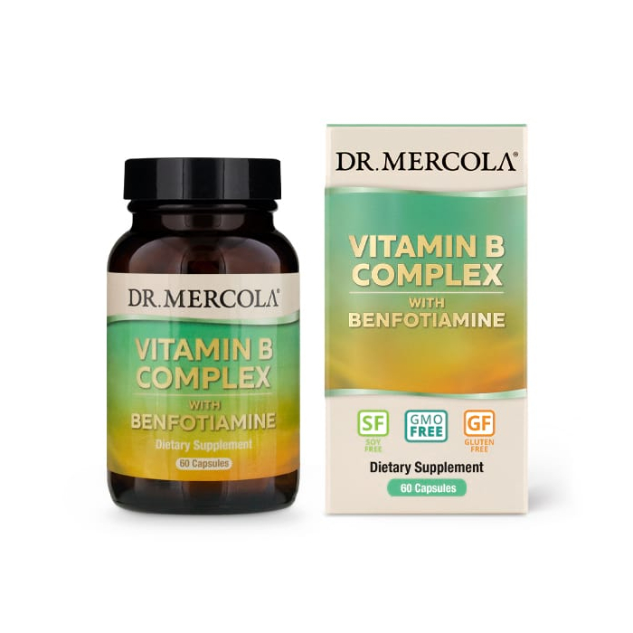 Dr. Mercola Vitamin B Complex, 60 Capsules