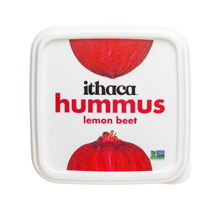 Ithaca Lemon Beet Hummus - Front view