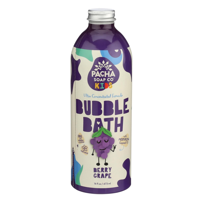 Pacha Soap Co. Kids Berry Grape Ultra Concentrated Bubble Bath - Front view