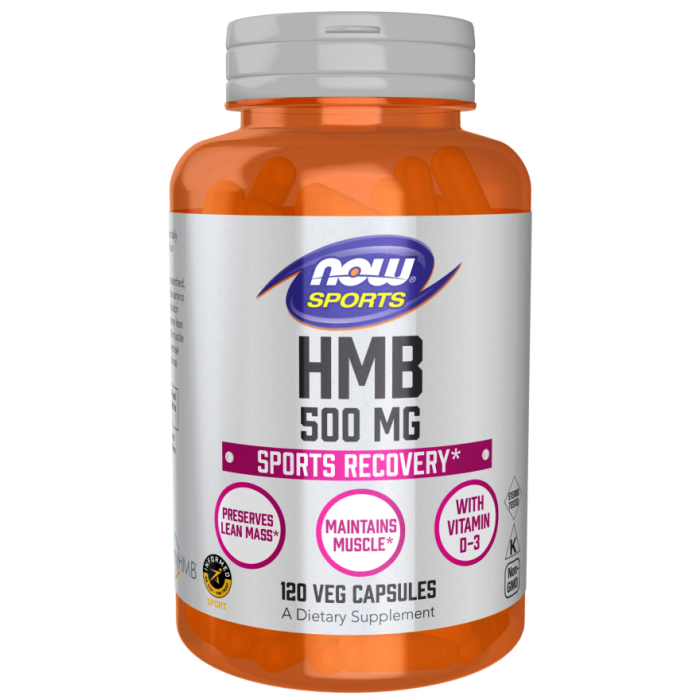 NOW Foods HMB 500 mg - 120 Veg Capsules