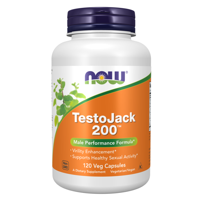 NOW Foods TestoJack 200™ - 120 Veg Capsules