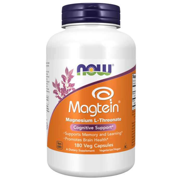 NOW Foods Magtein® - 180 Veg Capsules