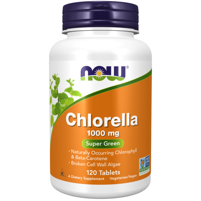 NOW Foods Chlorella 1000 mg - 120 Tablets