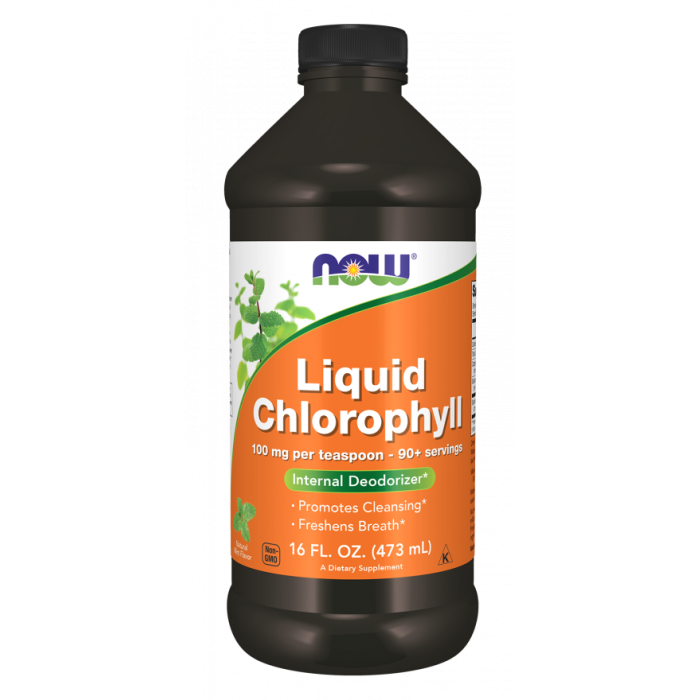 NOW Foods Chlorophyll Liquid, Mint – 16 fl. oz.