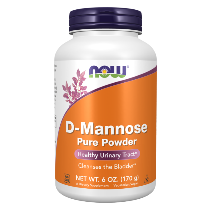 NOW Foods D-Mannose, Pure Powder - 6 oz.