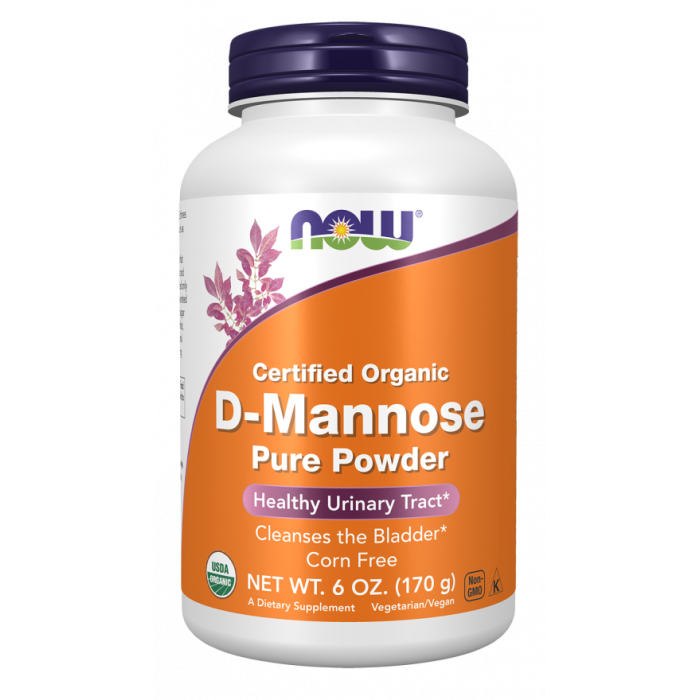 NOW Foods D-Mannose, Organic Pure Powder - 6 oz.