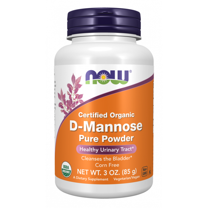 NOW Foods D-Mannose, Organic Pure Powder - 3 oz.