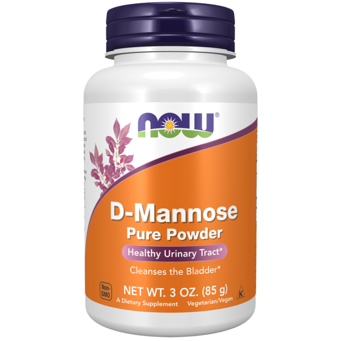 NOW Foods D-Mannose, Pure Powder - 3 oz.