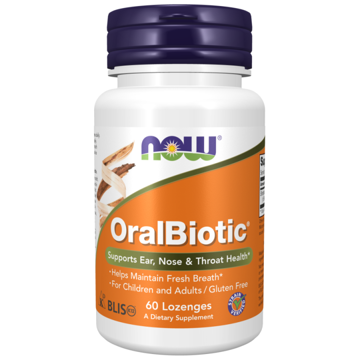 NOW Foods OralBiotic® - 60 Lozenges