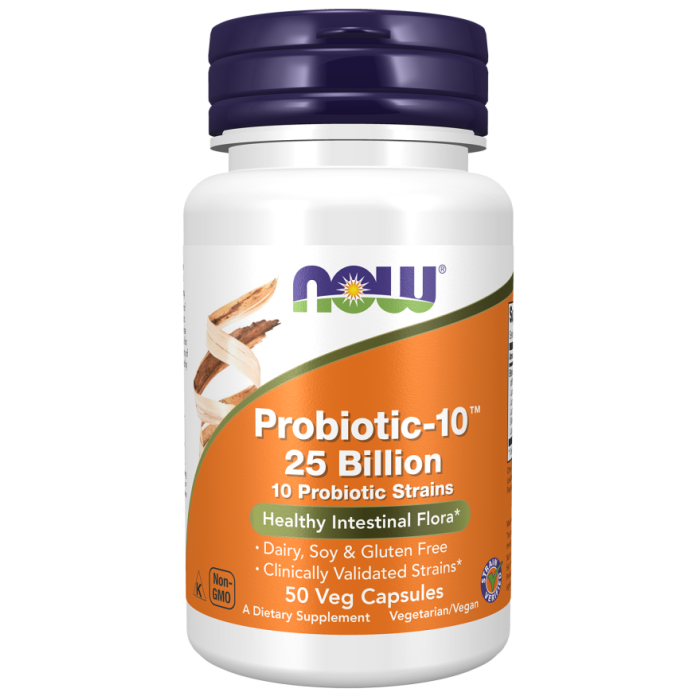 NOW Foods Probiotic-10™ 25 Billion - 50 Veg Capsules