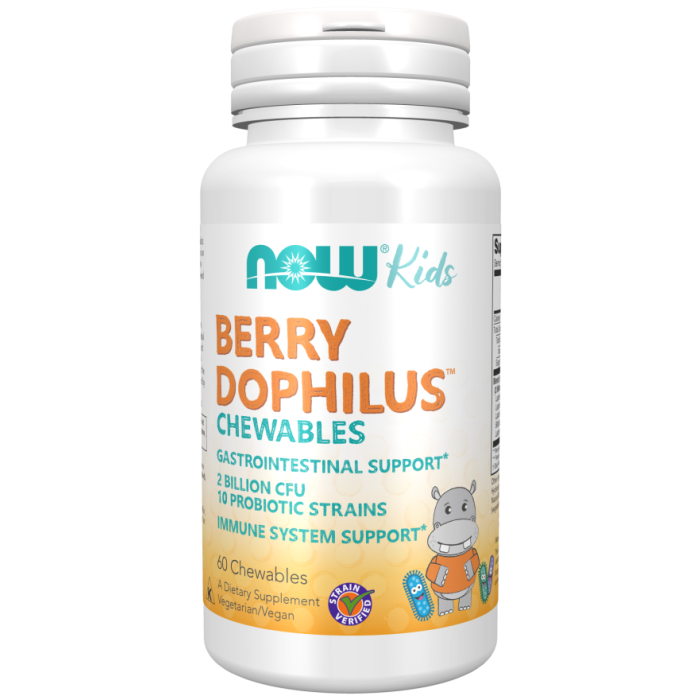 NOW Foods BerryDophilus™ Kids - 60 Chewables