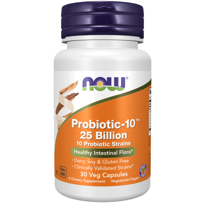 NOW Foods Probiotic-10™ 25 Billion - 30 Veg Capsules