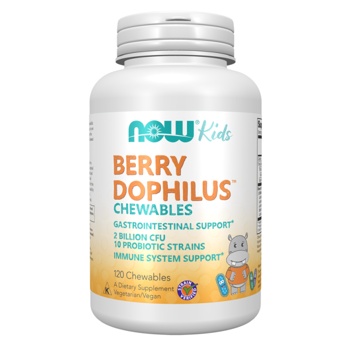 NOW Foods BerryDophilus™ Kids - 120 Chewables