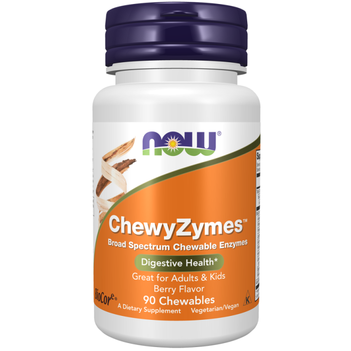 NOW Foods ChewyZymes - 90 Chewables