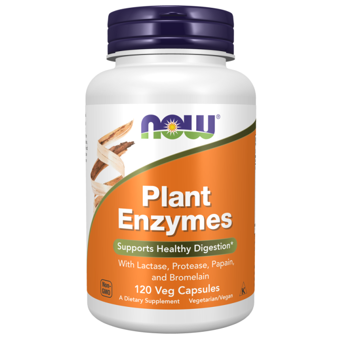 NOW Foods Plant Enzymes - 120 Veg Capsules